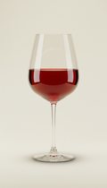 Cinnabar Red Wine Glass