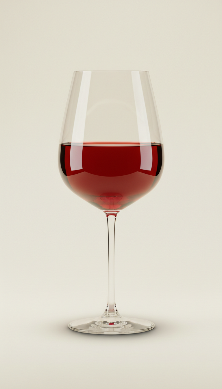 Cinnabar Red Wine Glass