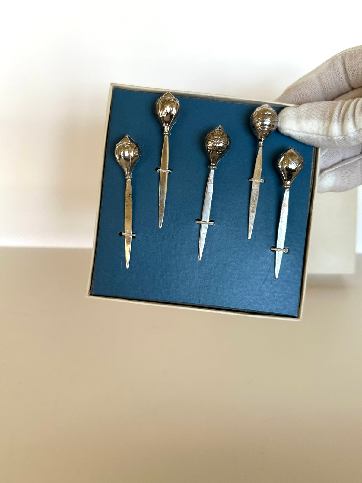 Silver Cocktail Picks (in original box)