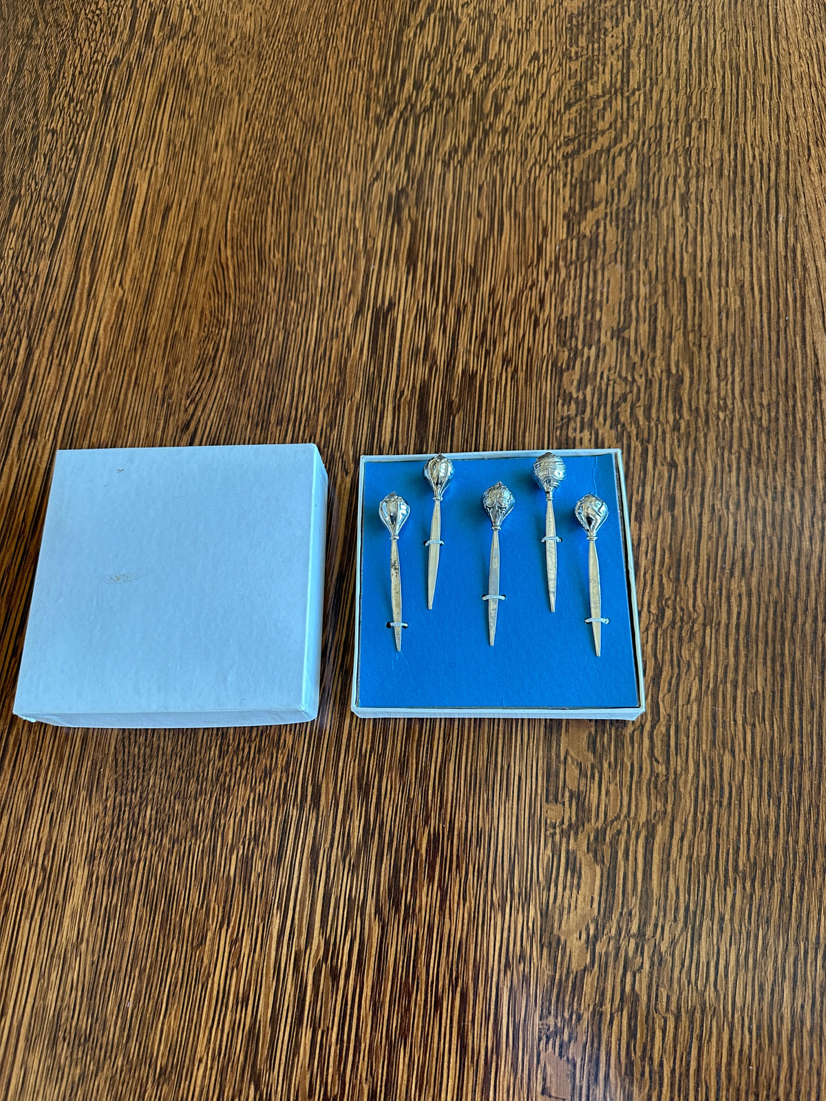 Silver Cocktail Picks (in original box)