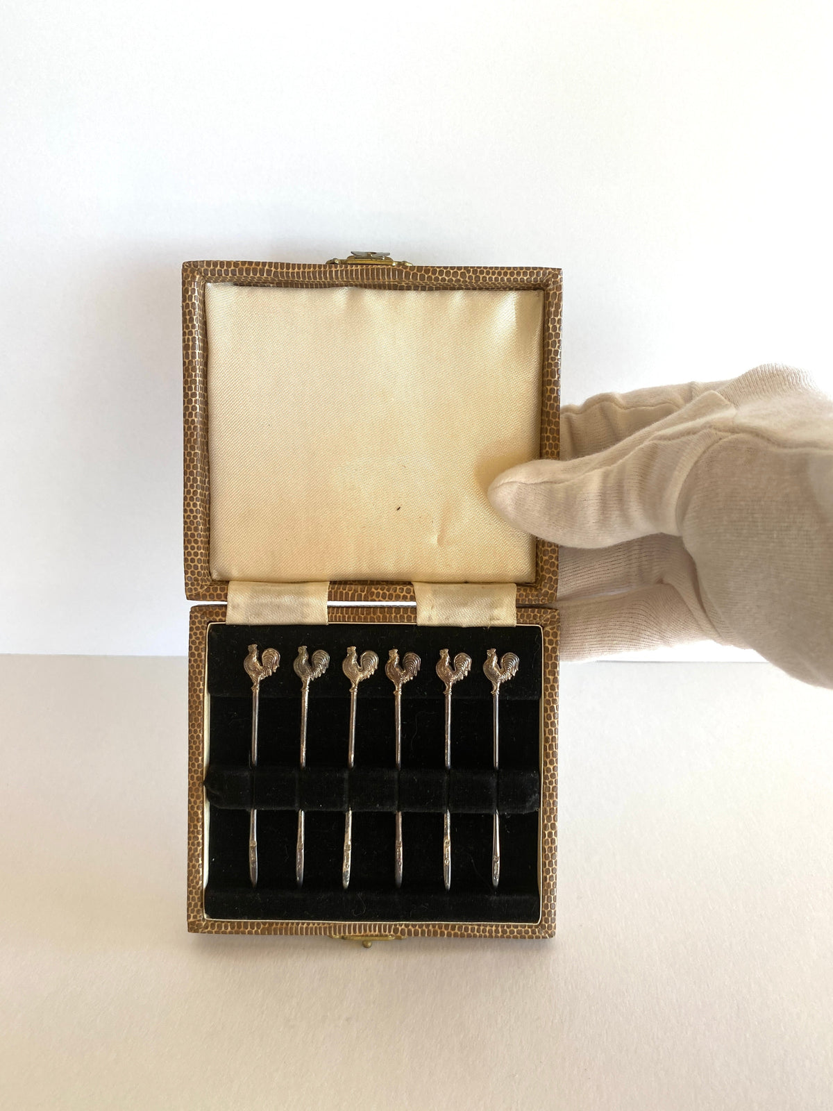 Art Deco Rooster Cocktail Picks (in original box)