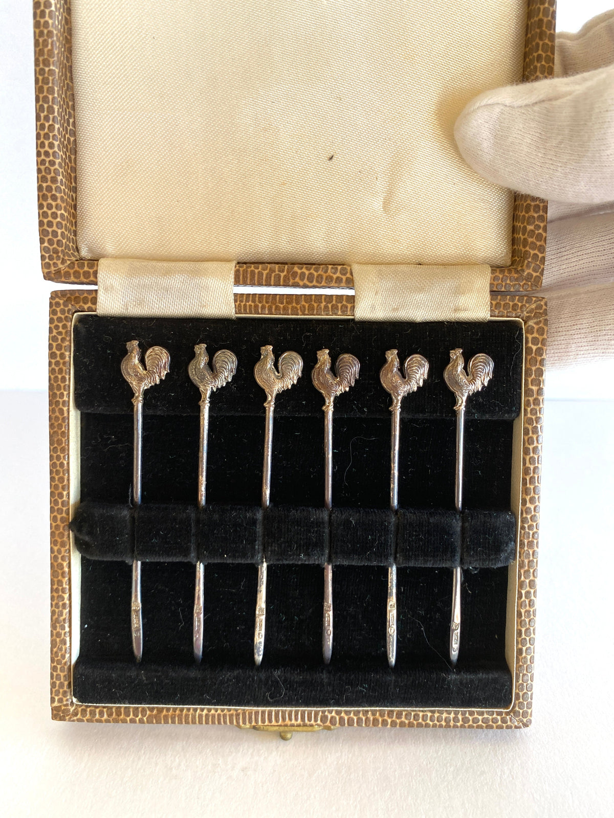 Art Deco Rooster Cocktail Picks (in original box)