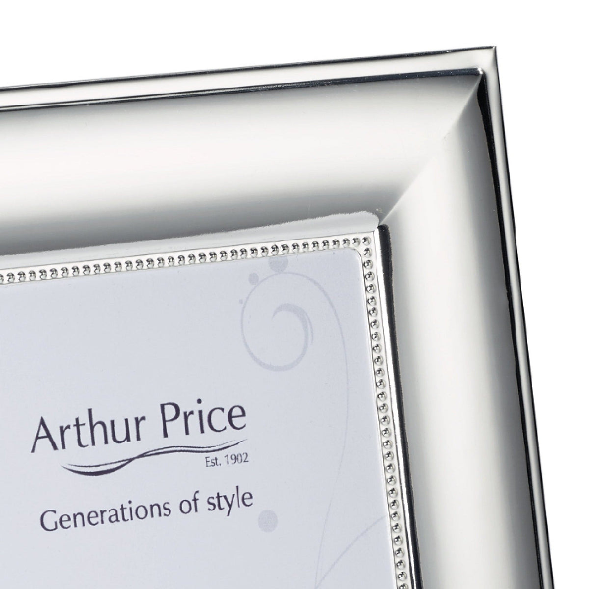 Beaded Photo Frame | Silver Plated | 7x5